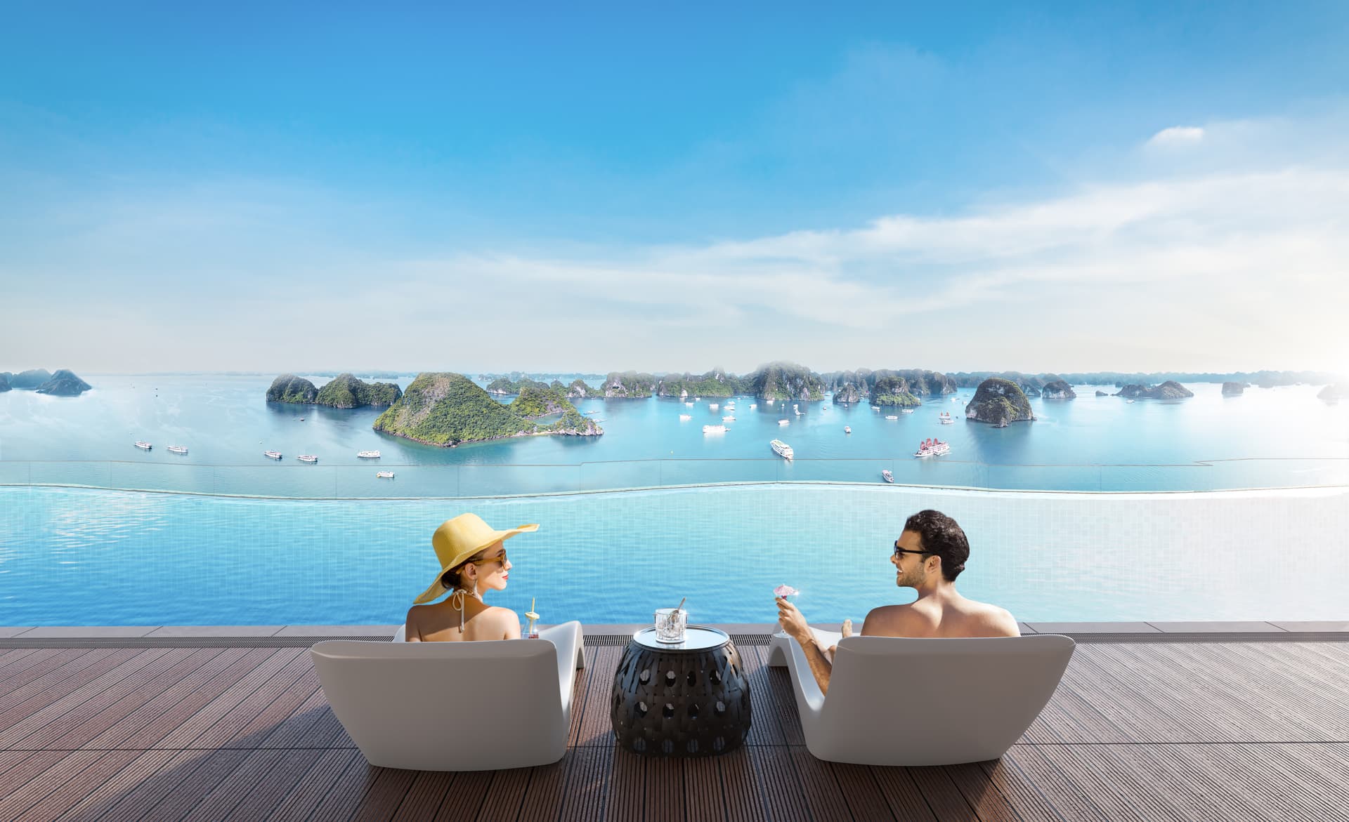 Bể bơi vô cực tầng 40